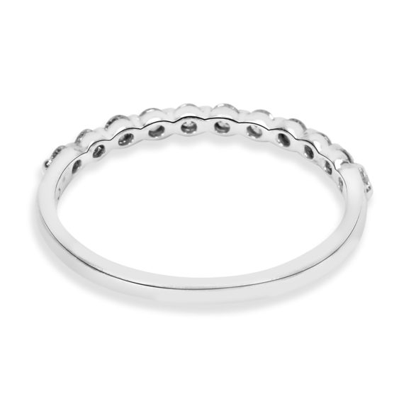 Verragio Single Prong Diamond Wedding Band in 18K White Gold - Picture 4 of 4